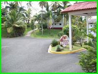 Entrance of the Apart-Hotel LA TAMBORA BEACH RESORT - Samana - Dominican Republic